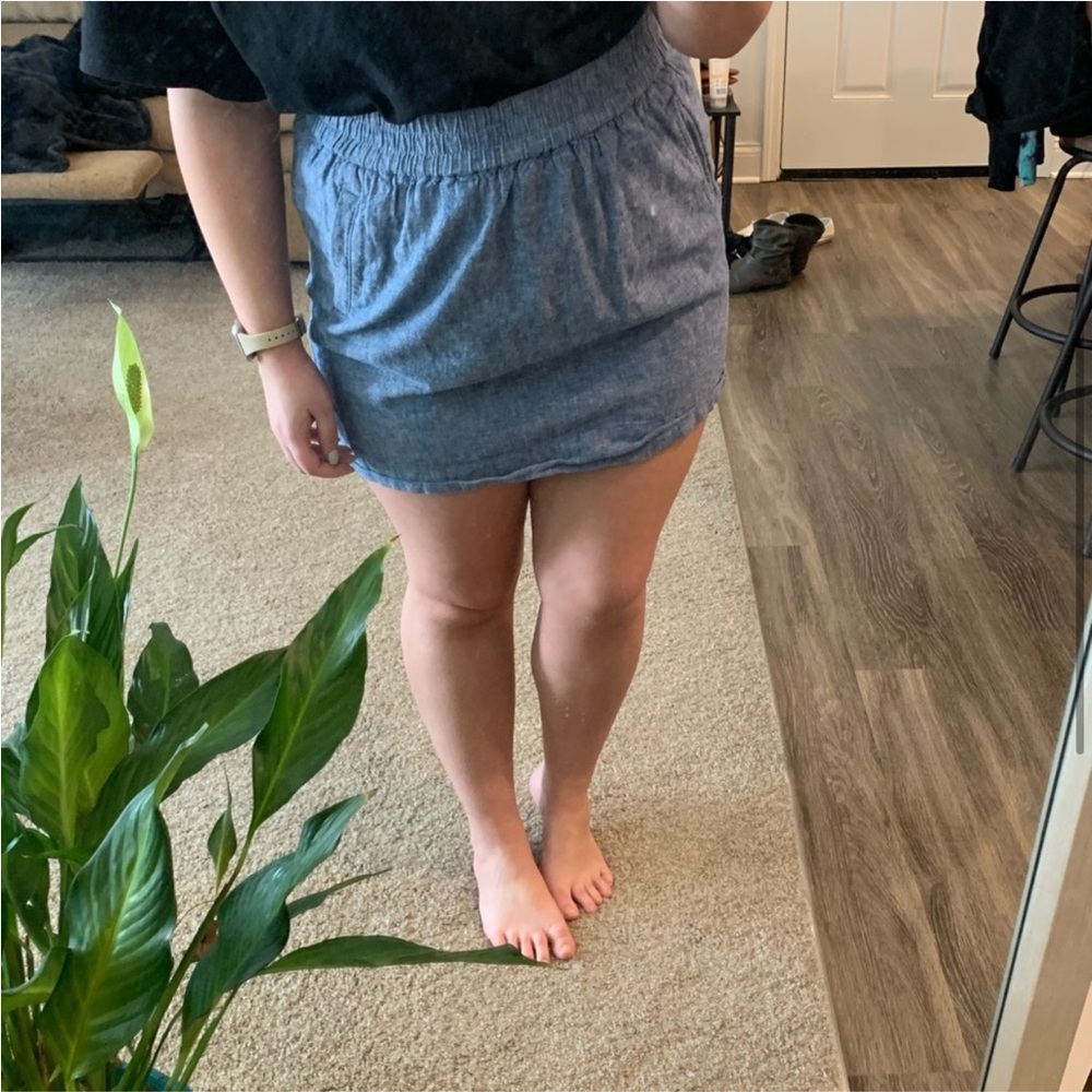 Linen LOFT Skirt with Pockets